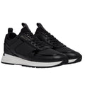 Black - Front - Mallet Mens Diver Lite Leather Trainers