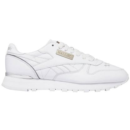 White - Front - Mallet Mens Classic Reebok Leather Trainers
