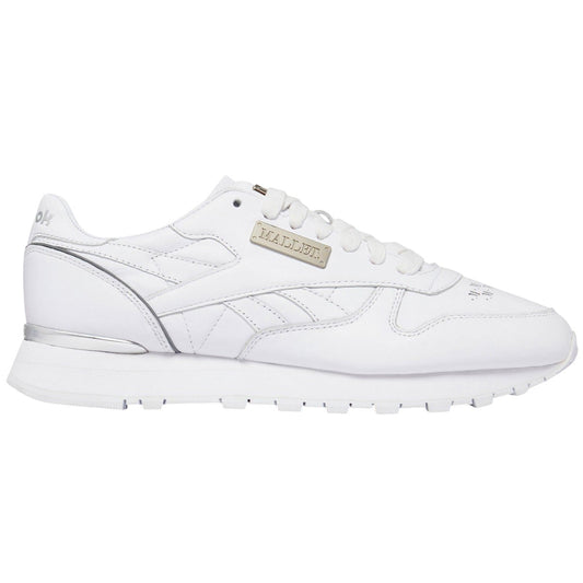 White - Front - Mallet Mens Classic Reebok Leather Trainers