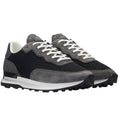 Charcoal - Front - Mallet Mens Caledonian Leather Trainers