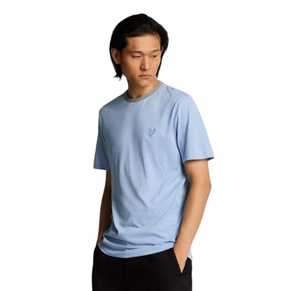 Blue - Lifestyle - Lyle & Scott Mens Superfine Contrast Collar T-Shirt