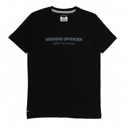 Black - Front - Weekend Offender Childrens-Kids Steinback T-Shirt