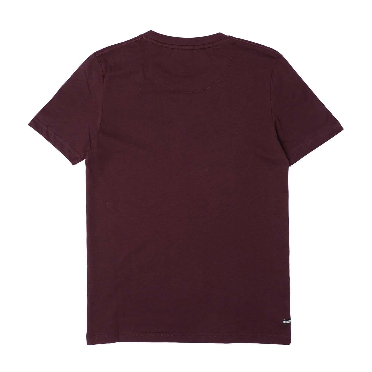 Burgundy - Back - Weekend Offender Childrens-Kids Bridgetown T-Shirt