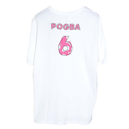 White - Back - Adidas Mens Pogba Icon T-Shirt