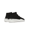 Black-White - Back - Mallet Childrens-Kids Trainers