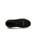 Black-White - Side - Mallet Childrens-Kids Trainers