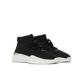 Black-White - Front - Mallet Childrens-Kids Trainers