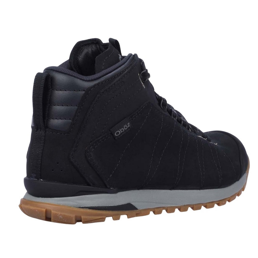 Grey - Back - Globos Payaso Unisex Adult Bozeman Split Leather Mid Length Boots