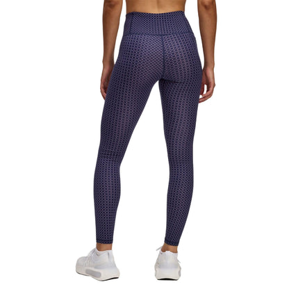 Blue - Back - Under Armour Womens-Ladies Motion Holiday Leggings