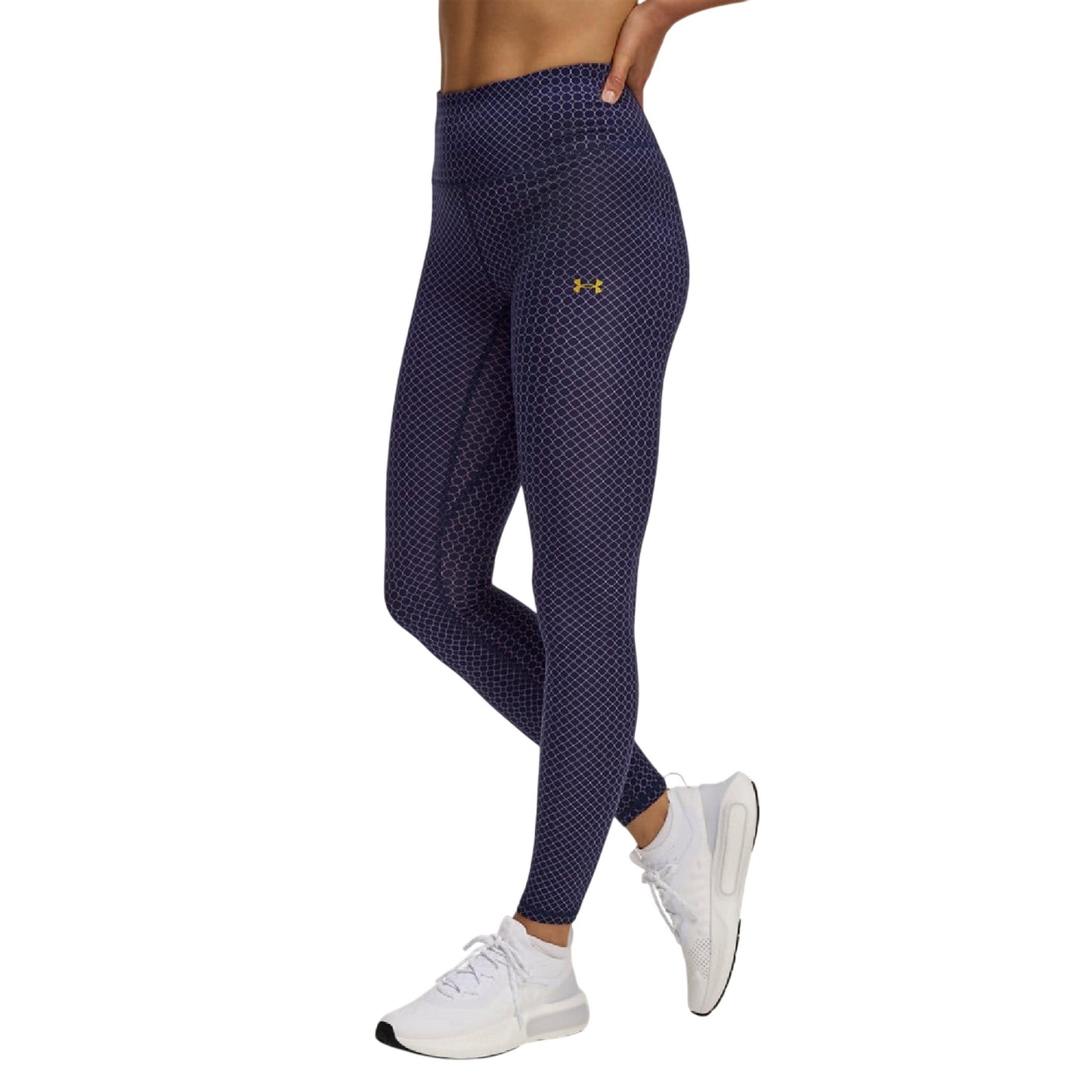 Blue - Front - Under Armour Womens-Ladies Motion Holiday Leggings