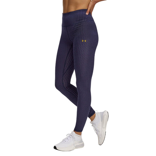 Blue - Front - Under Armour Womens-Ladies Motion Holiday Leggings