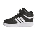 Black - Side - Adidas Baby Hoops 4.0 Mid Cut Trainers