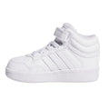 White - Side - Adidas Baby Hoops 4.0 Mid Cut Trainers