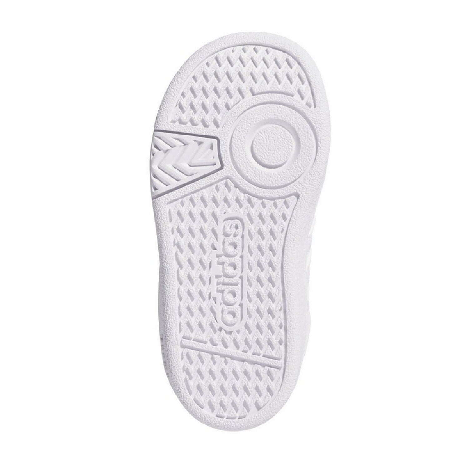 White - Pack Shot - Adidas Baby Hoops 4.0 Mid Cut Trainers