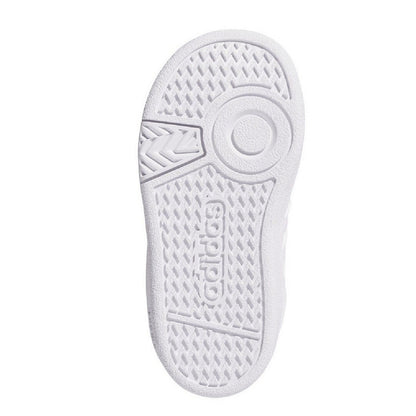 White - Pack Shot - Adidas Baby Hoops 4.0 Mid Cut Trainers