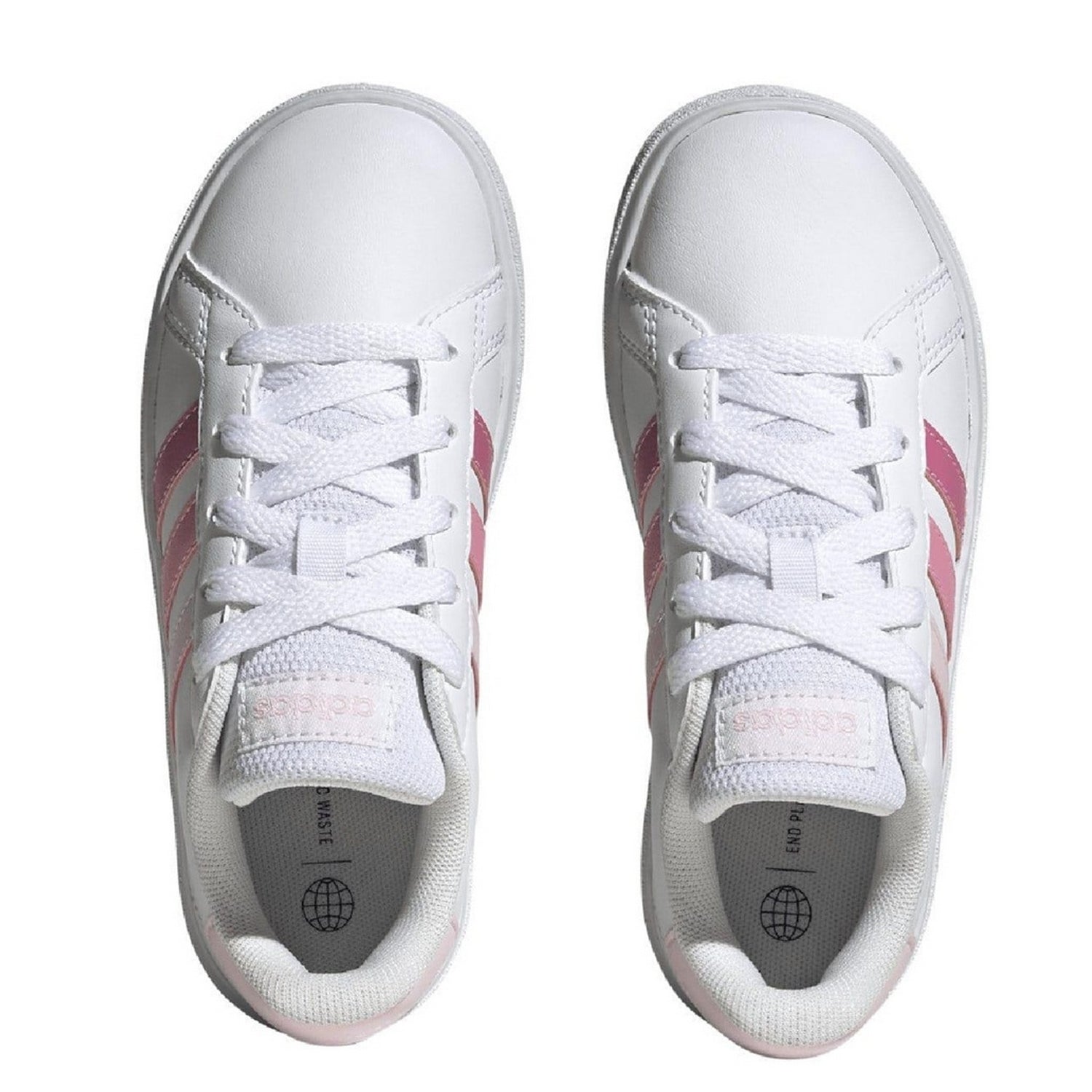 Pink - Lifestyle - Adidas Childrens-Kids Grand Court 2.0 Synthetic Leather Trainers