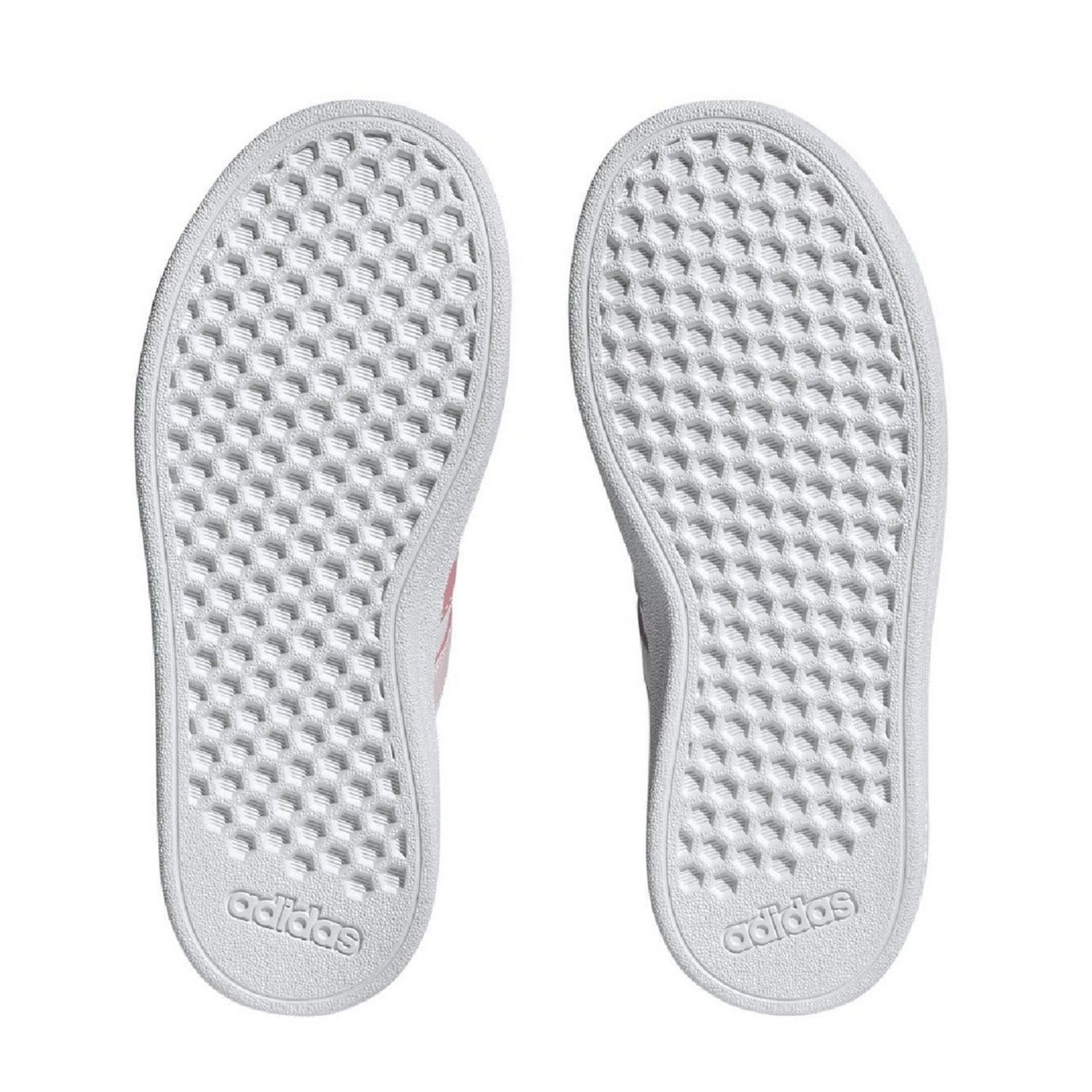 Pink - Pack Shot - Adidas Childrens-Kids Grand Court 2.0 Synthetic Leather Trainers