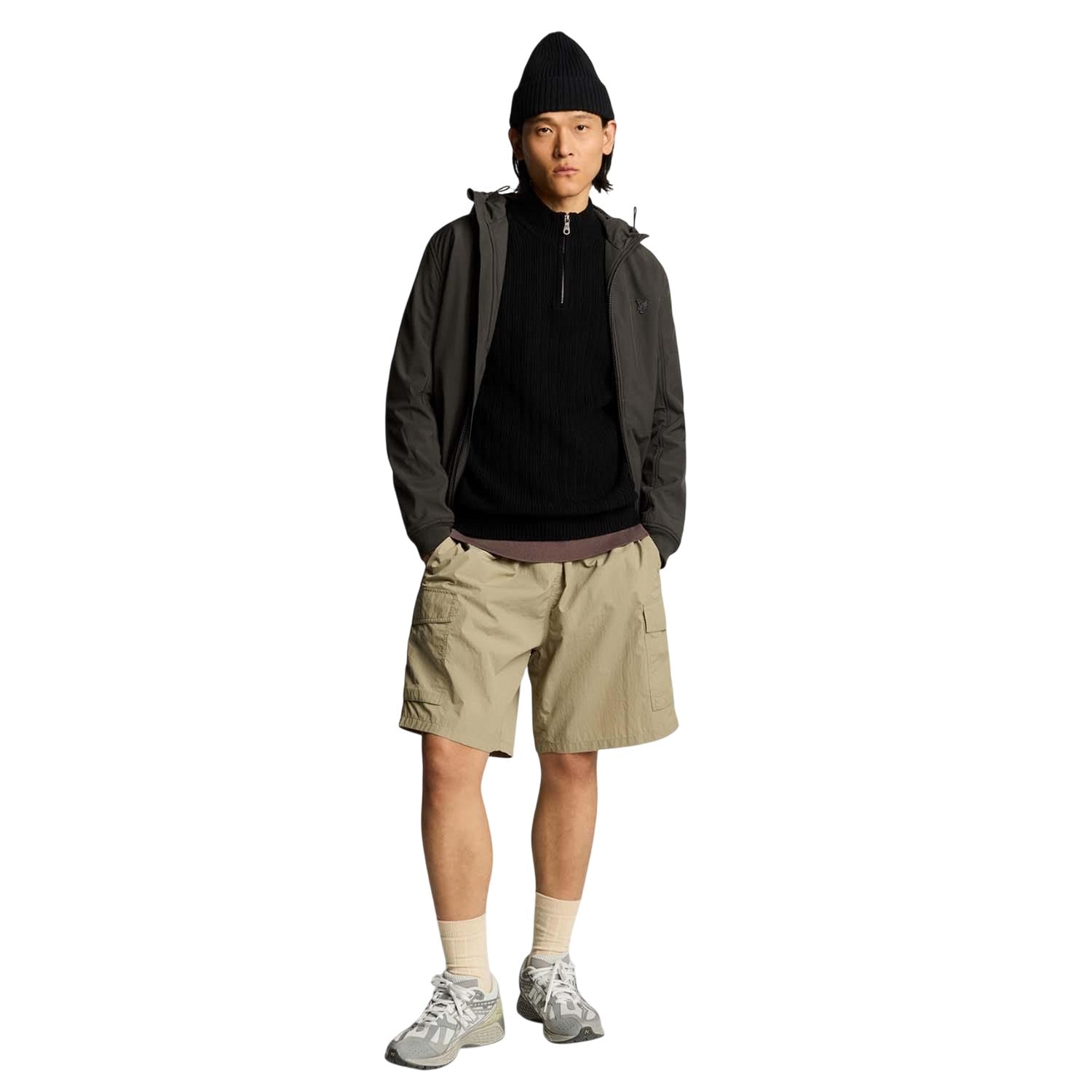 Black - Pack Shot - Lyle & Scott Mens Ribbed Jumper