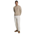 Brown - Pack Shot - Lyle & Scott Mens Lambswool Round Neck Jumper