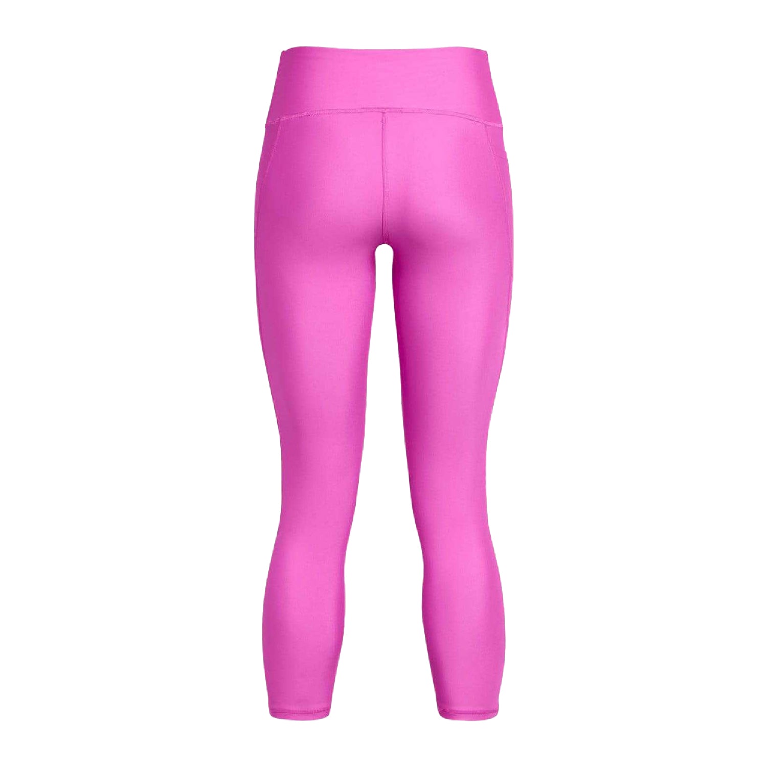 Pink - Back - Under Armour Womens-Ladies Ankle Length High Rise Leggings