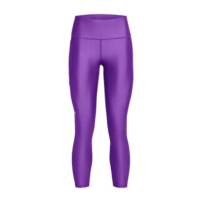 Purple - Front - Under Armour Womens-Ladies Ankle Length High Rise Leggings