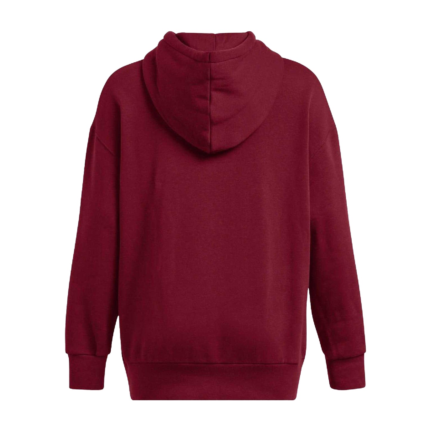 Red - Back - Under Armour Womens-Ladies Icons Fleece Oversized Hoodie