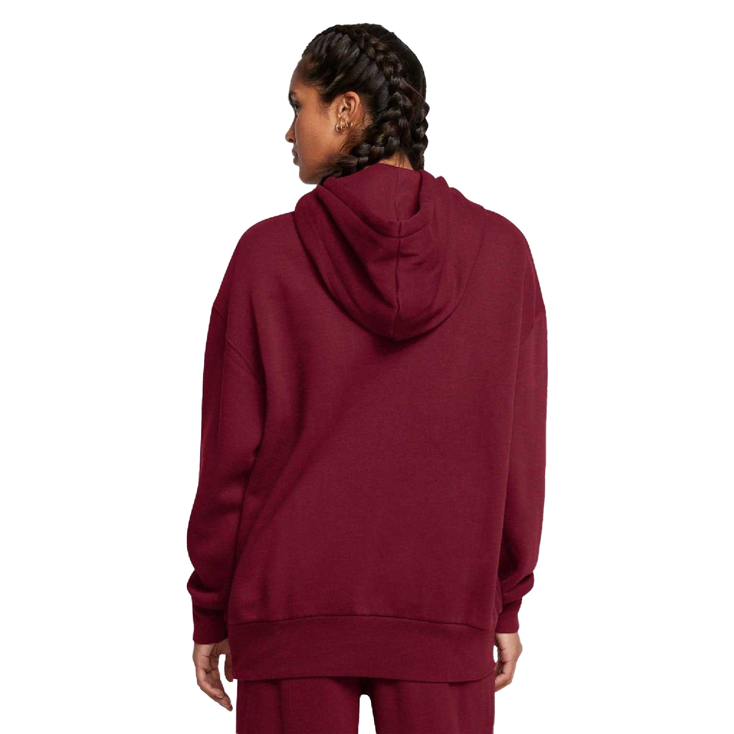 Red - Pack Shot - Under Armour Womens-Ladies Icons Fleece Oversized Hoodie