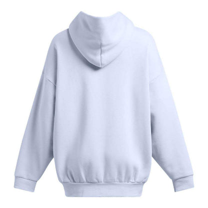 Blue - Back - Under Armour Womens-Ladies Ultra Icons Fleece Oversized Hoodie