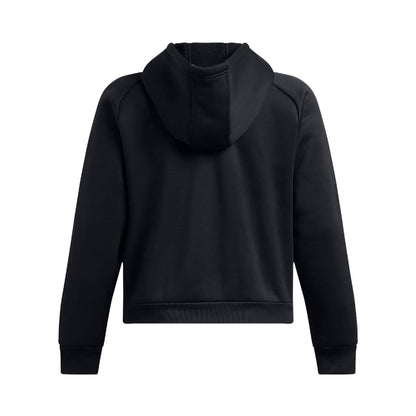 Black - Back - Under Armour Womens-Ladies Pro Fleece Hoodie