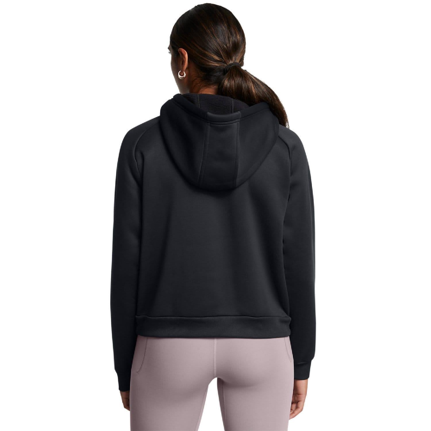 Black - Lifestyle - Under Armour Womens-Ladies Pro Fleece Hoodie