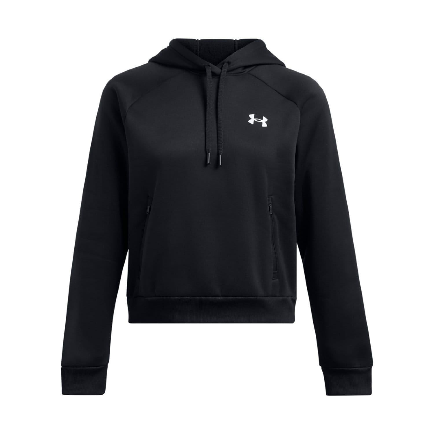 Black - Front - Under Armour Womens-Ladies Pro Fleece Hoodie