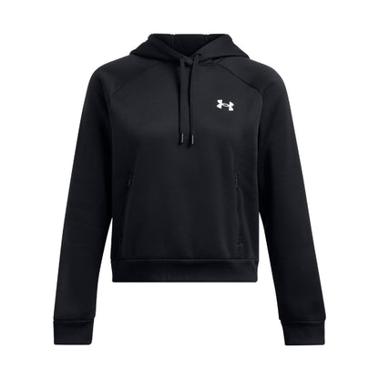 Black - Front - Under Armour Womens-Ladies Pro Fleece Hoodie