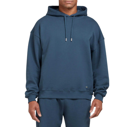 Navy - Side - Mallet Mens Graphic Loopback Hoodie
