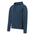 Navy - Front - Mallet Mens Graphic Loopback Hoodie