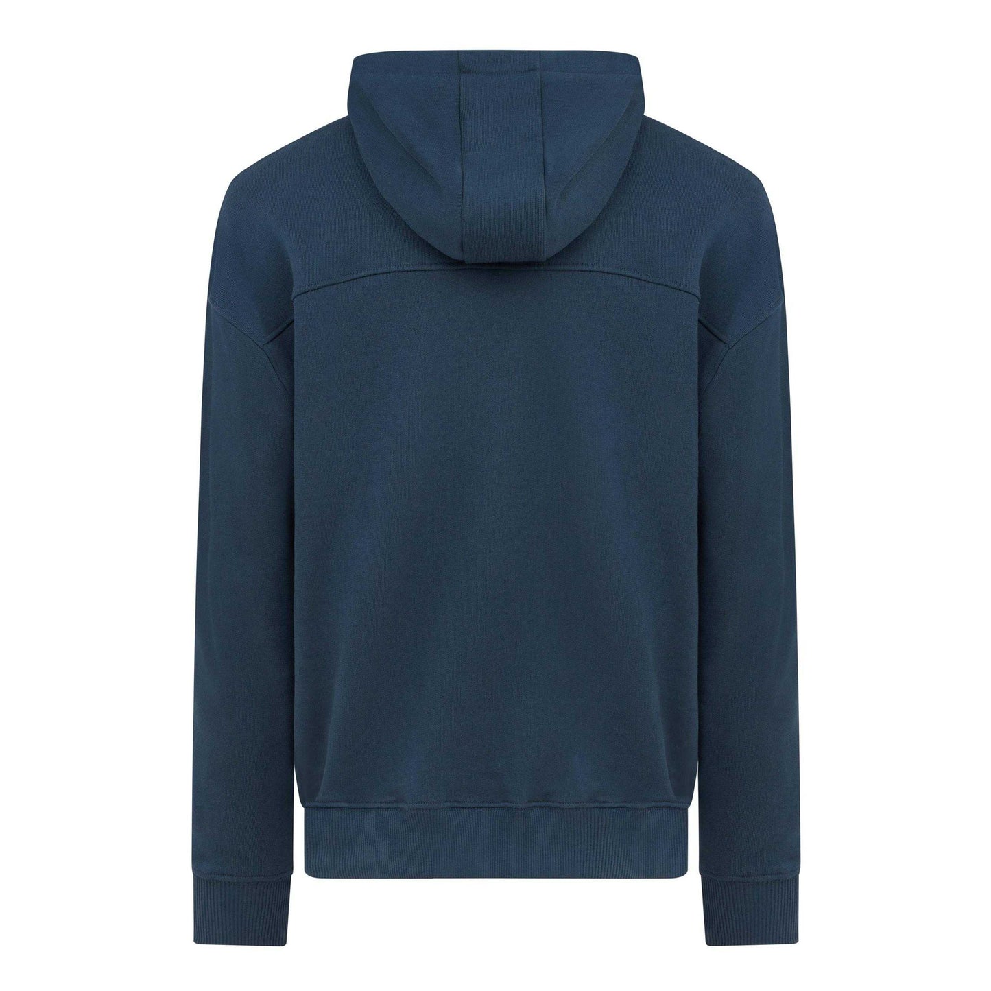 Navy - Back - Mallet Mens Graphic Loopback Hoodie