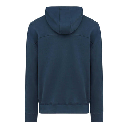 Navy - Back - Mallet Mens Graphic Loopback Hoodie