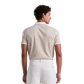 Cream - Back - Original Penguin Mens Mini Jacquard Polo Shirt