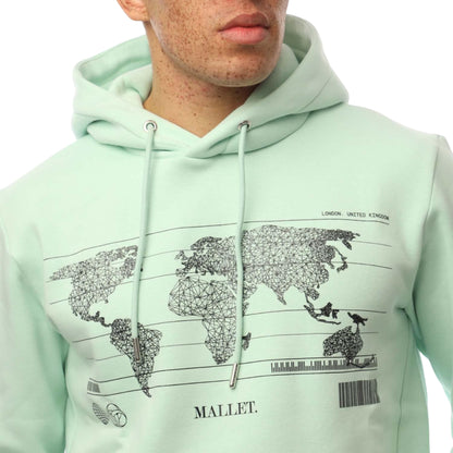 Green - Side - Mallet Mens Jasper Global Hoodie