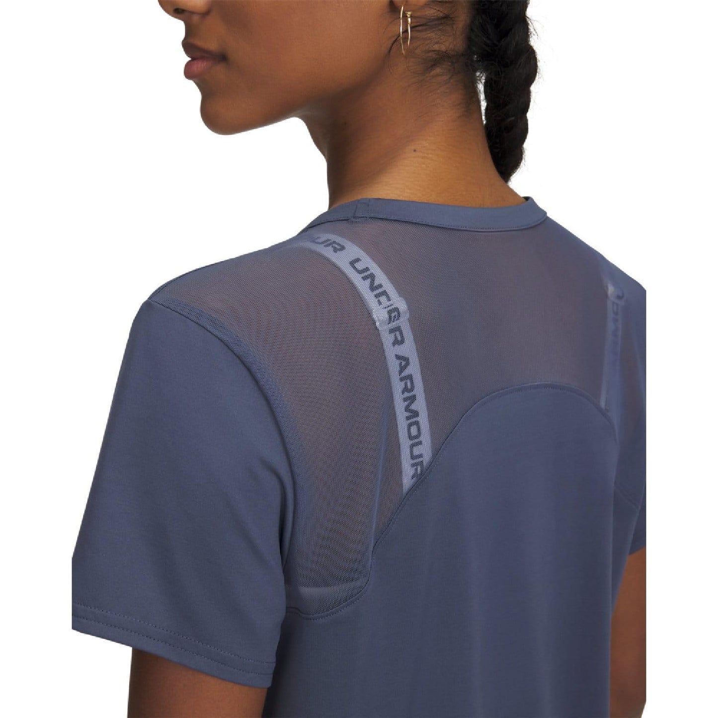 Grey - Side - Under Armour Womens-Ladies Vanish Elite T-Shirt