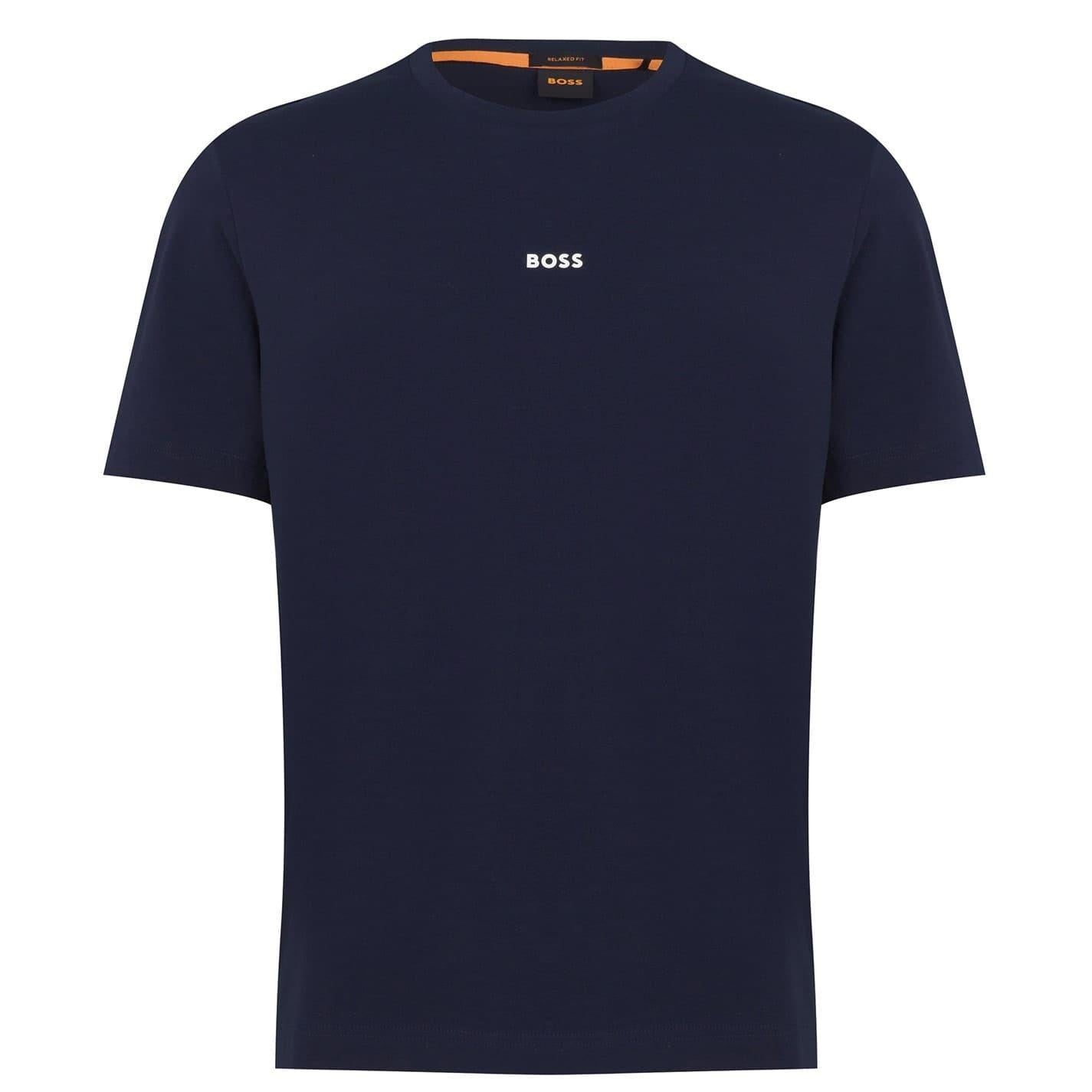 Navy - Front - Boss Mens Tchup T-Shirt