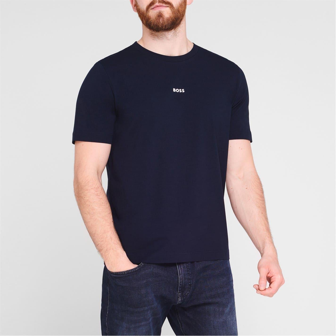 Navy - Back - Boss Mens Tchup T-Shirt