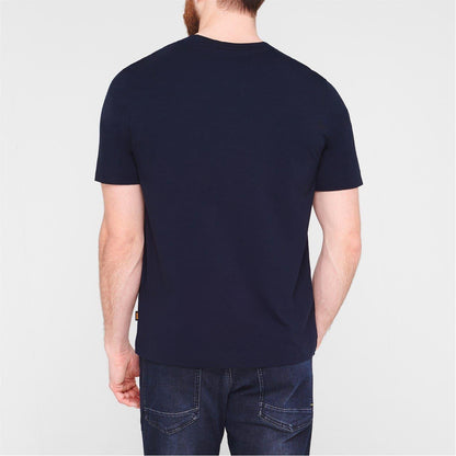 Navy - Side - Boss Mens Tchup T-Shirt