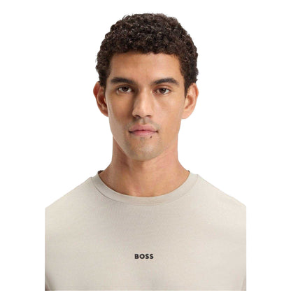 Beige - Side - Boss Mens Tchup T-Shirt
