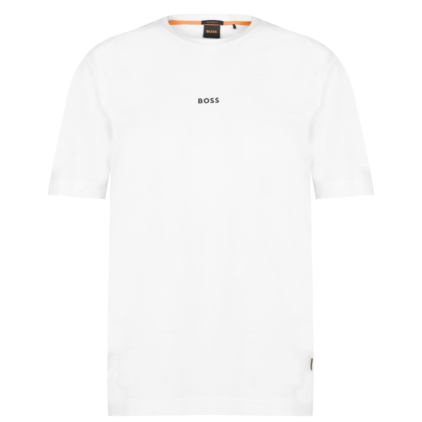 White - Front - Boss Mens Tchup T-Shirt