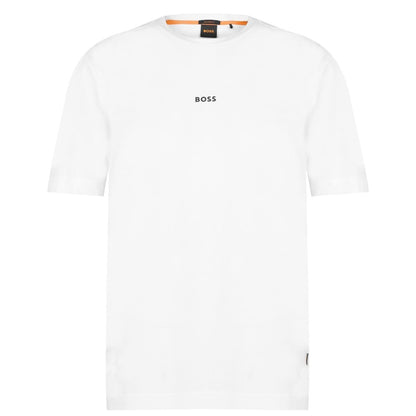 White - Front - Boss Mens Tchup T-Shirt