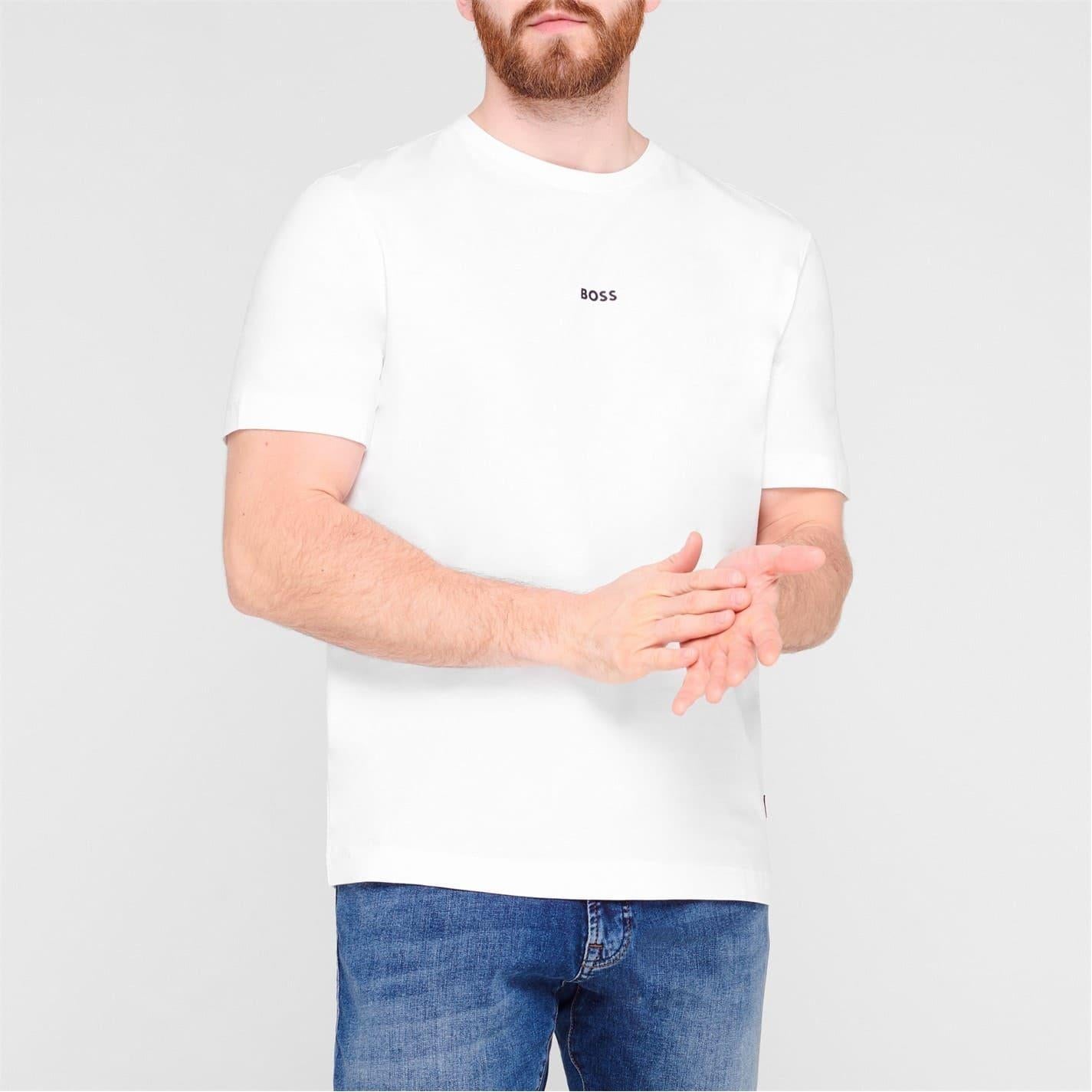 White - Back - Boss Mens Tchup T-Shirt
