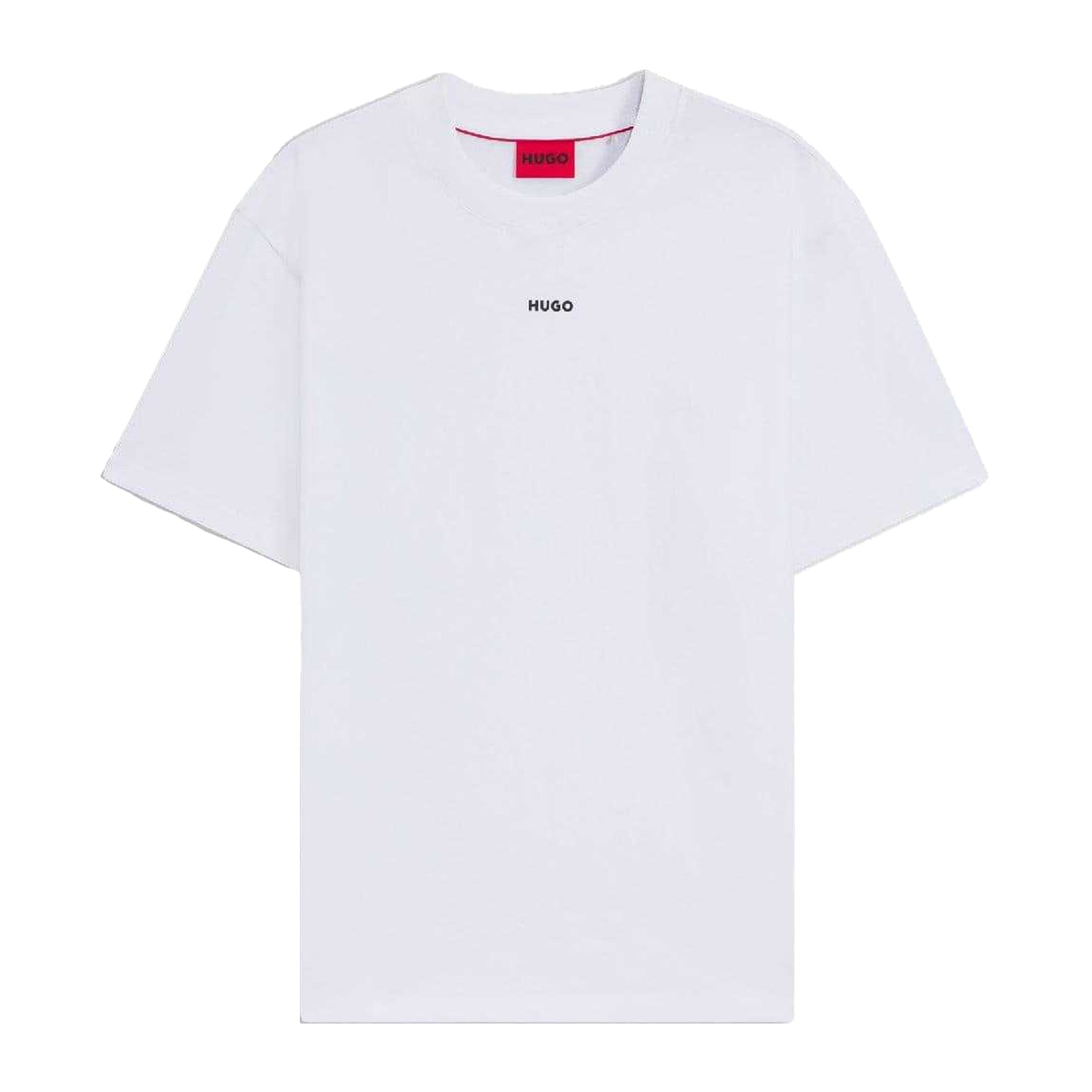 White - Back - Hugo Mens Dapolino Print Logo T-Shirt