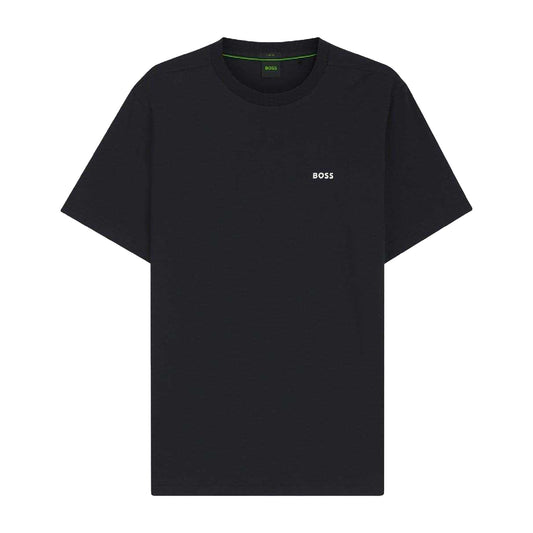 Dark Blue - Front - Boss Mens Contrast Logo T-Shirt