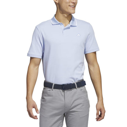 Blue - Side - Adidas Mens Go-To Primegreen Golf Polo Shirt