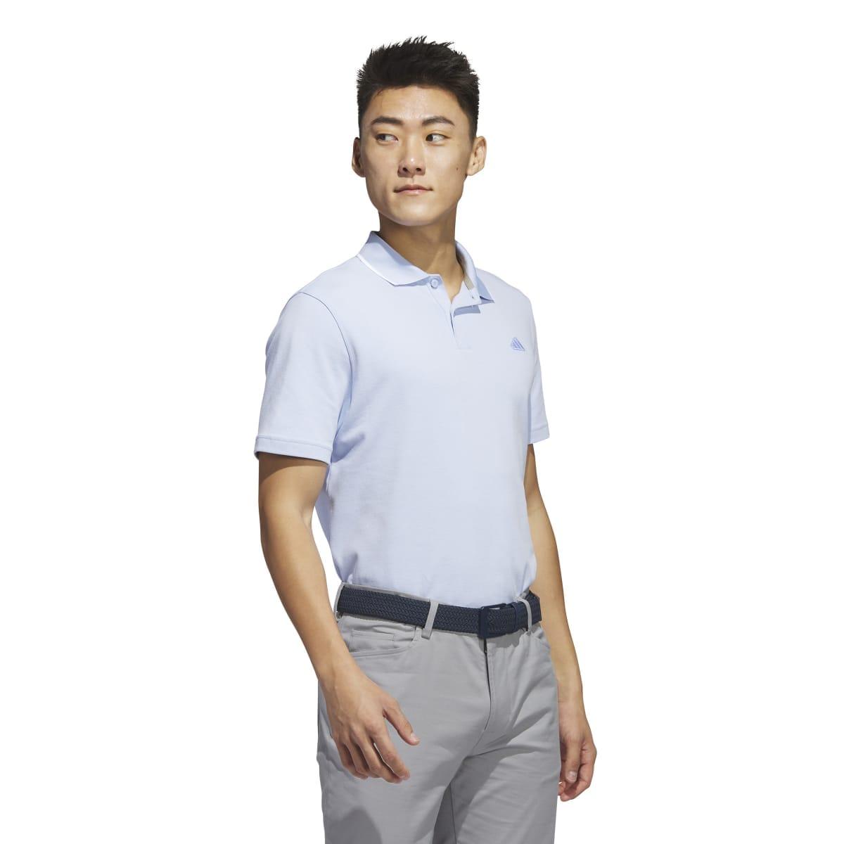 Blue - Pack Shot - Adidas Mens Go-To Primegreen Golf Polo Shirt